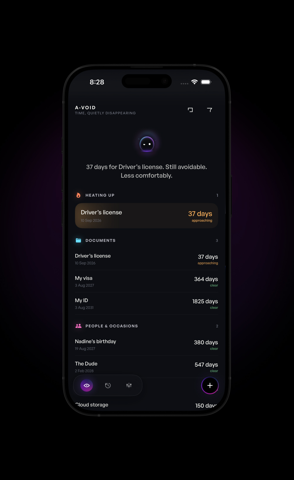A-VOID app preview